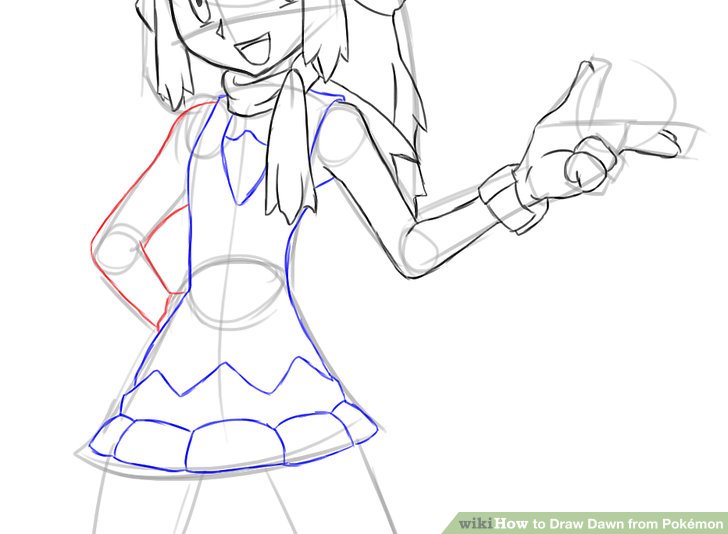 728x534 how to draw dawn - Pokemon Trainer Drawing