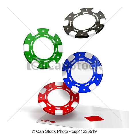 450x470 fish poker chips clipart - Poker Chips Drawing