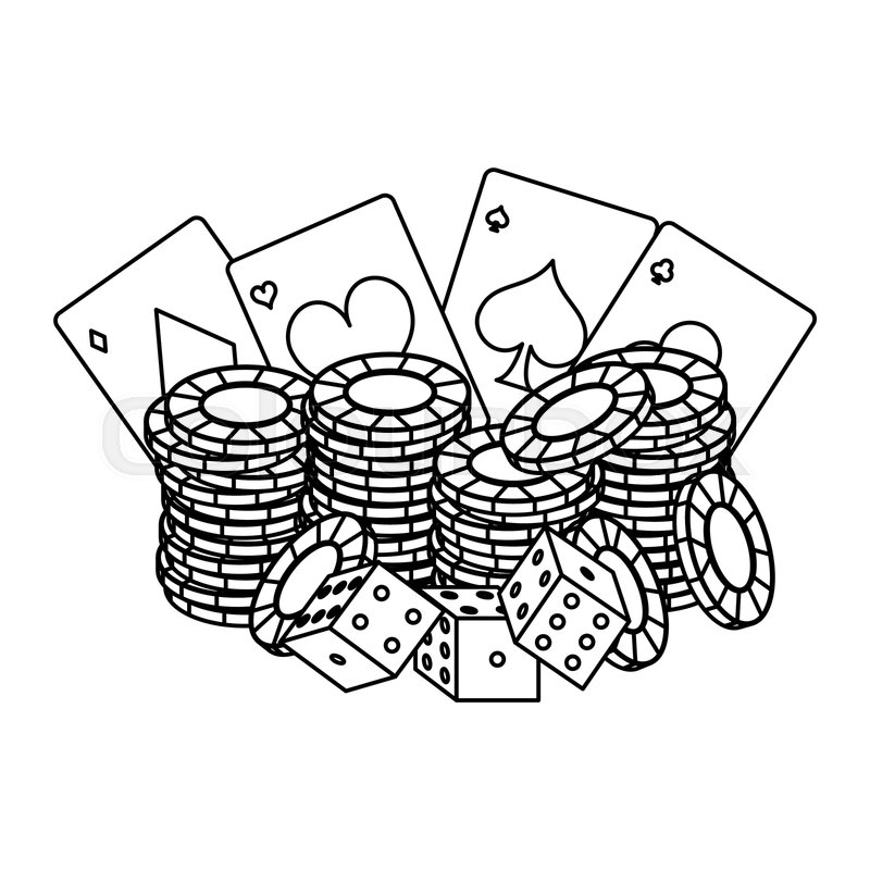 Poker Chips Drawing at PaintingValley.com | Explore collection of Poker