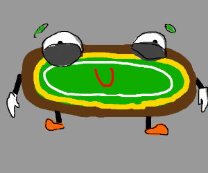 300x250 A Happy Poker Table Drawing - Poker Table Drawing