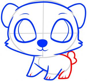 302x280 How To Draw How To Draw A Polar Bear For Kids - Polar Bear Cute Drawing