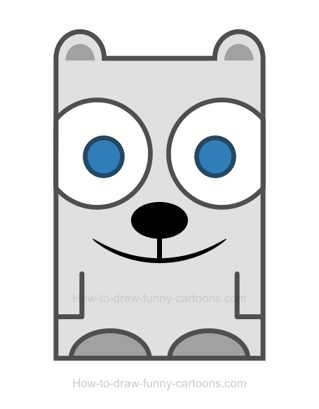 455x583 Polar Bear Clipart - Polar Bear Drawing Easy