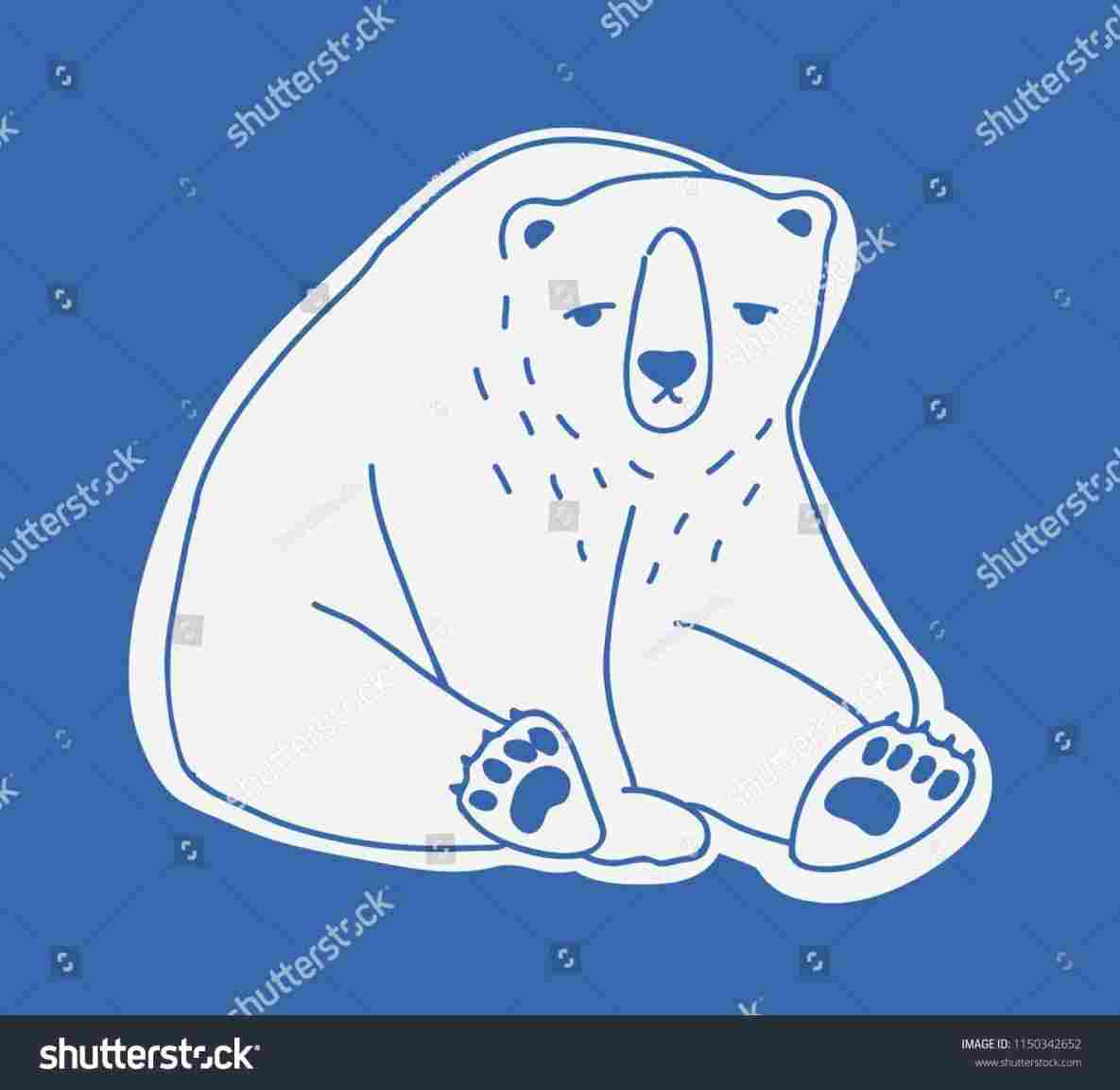 1185x1153 rhdrawingforkidscom polar polar bear cute drawing bear drawing - Polar Bear Drawing Easy