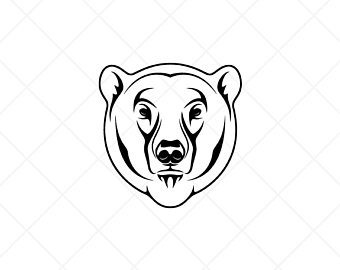 340x270 Polar Bear Head Etsy - Polar Bear Head Drawing