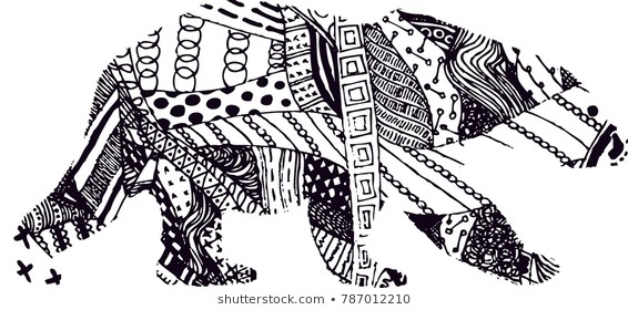 566x280 Huge Collection Of 'polar Bear Line Drawing' Download More Than - Polar Bear Line Drawing