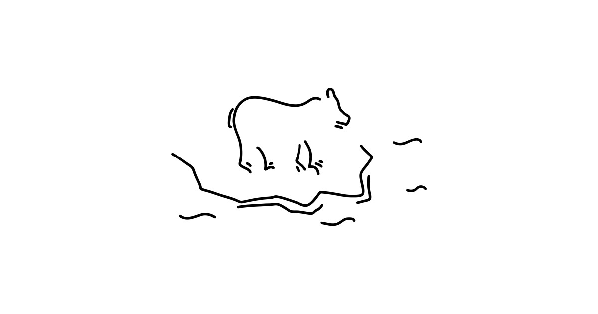 1200x630 polar bear floe antartkis polar bear - Polar Bear Line Drawing