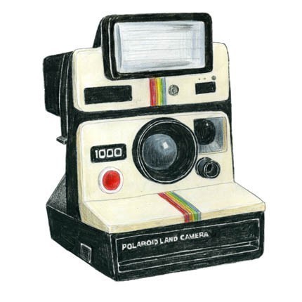 Polaroid Camera Drawing at PaintingValley.com | Explore collection of ...