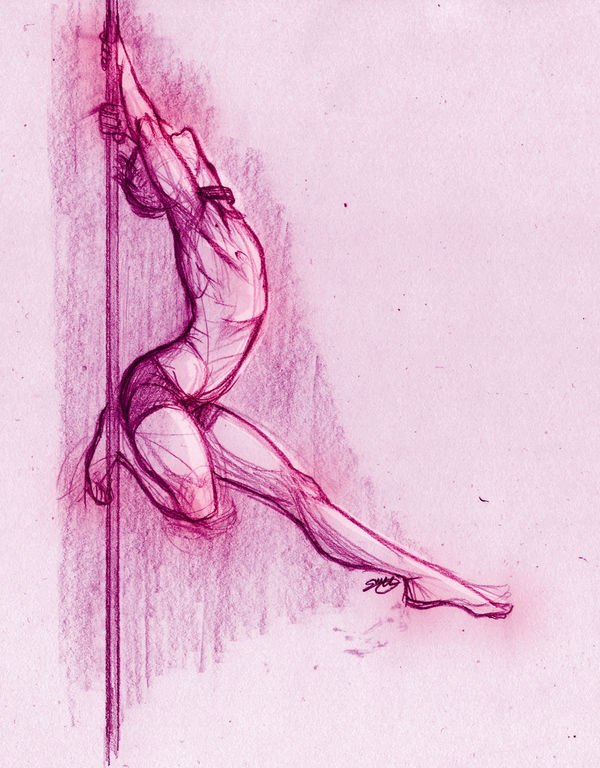 600x768 spn au pole dancer - Pole Dancer Drawing.