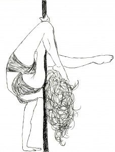 227x300 best pole sketches images in pole dance, pole dancing - Pole Dancer Drawing