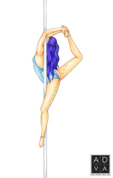 382x600 the pole alphabet hours drawing the pole a z looks like this - Pole Dancer Drawing