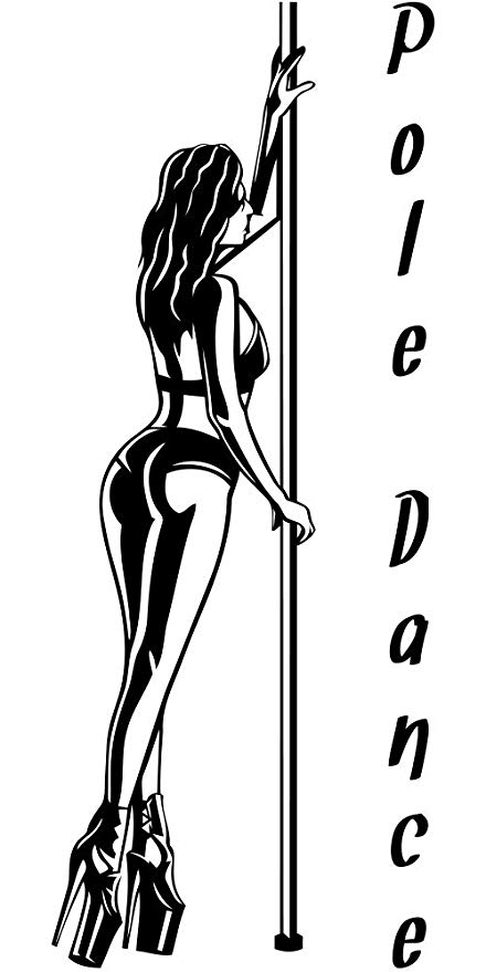 440x879 acrobatic pilates art mural pole dance removable - Pole Dancer Drawing