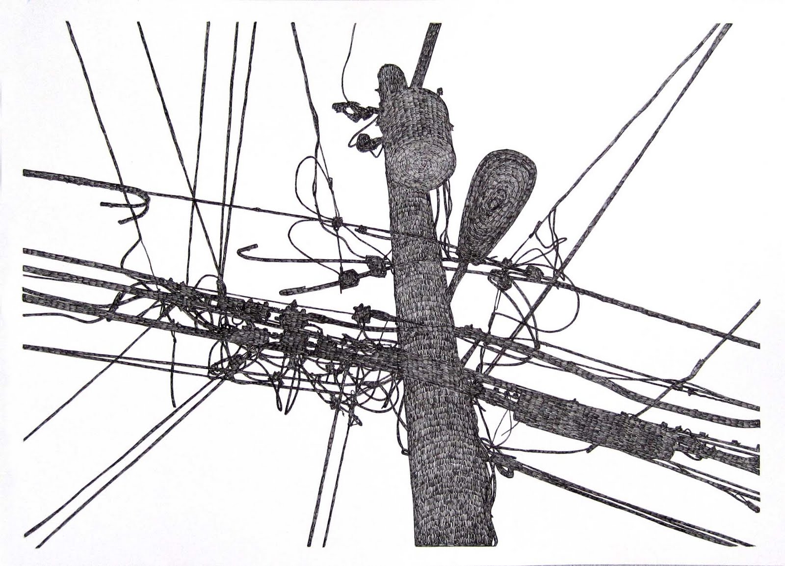 1600x1153 Michael Mcguire Telephone Pole Drawings - Pole Drawing