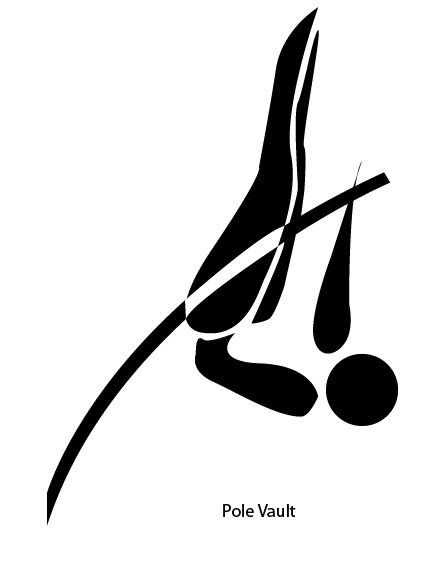 444x567 pole vault - Pole Vault Drawing