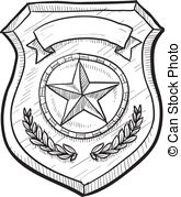 165x179 police badge drawing - Police Badge Drawing