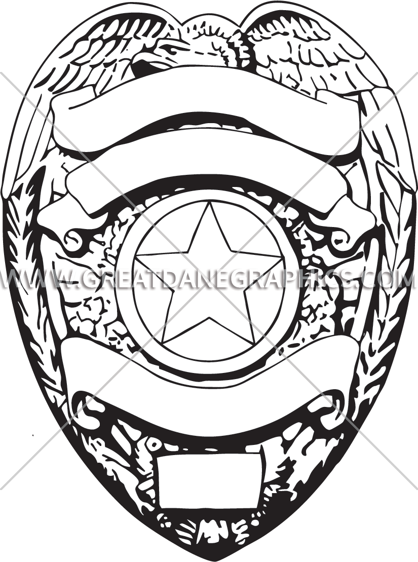 Police Badge Drawing at PaintingValley.com | Explore collection of ...