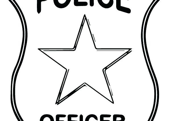 Police Badge Coloring Page / Police Badge Free Images Clip Art