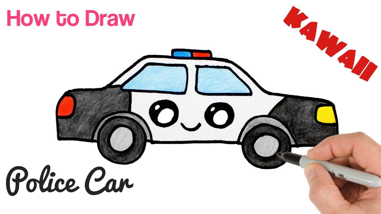 cop car drawings