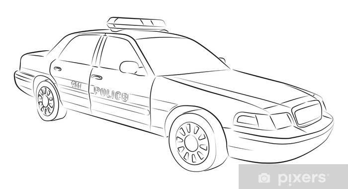 Police Car Drawing at PaintingValley.com | Explore collection of Police ...