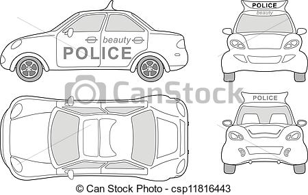 450x285 huge collection of 'police car line drawing' download more than - Police Car Line Drawing