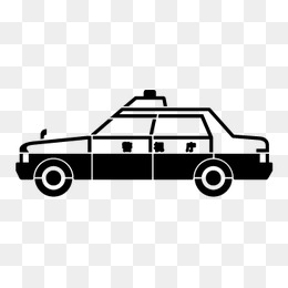 260x260 Police Line Drawing Png, Vectors, And Clipart For Free - Police Car Line Drawing