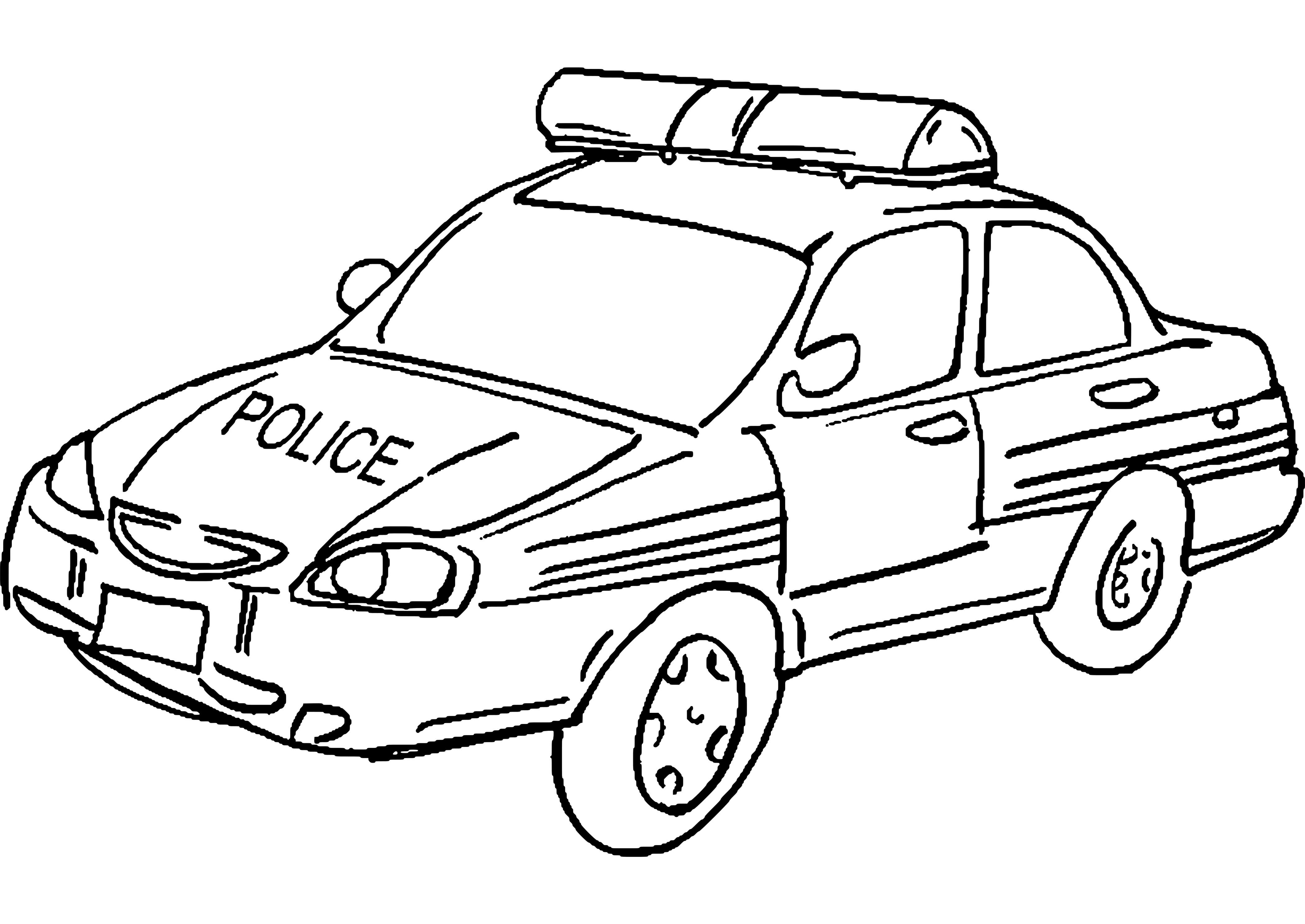 Police Car Line Drawing at PaintingValley.com | Explore collection of