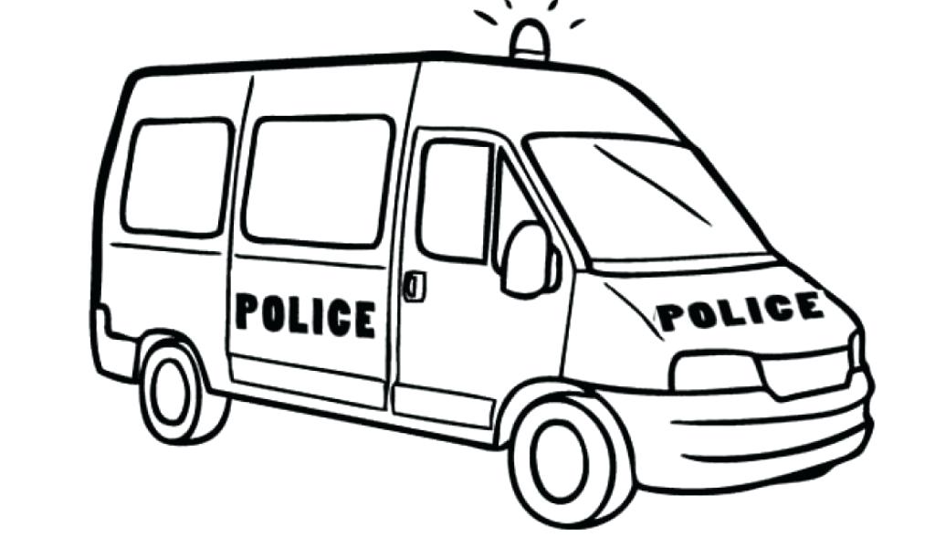1024x600 cop drawing police truck for free download - Police Car Line Drawing