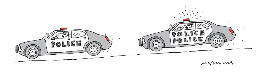 900x245 a police car being chased - Police Car Line Drawing