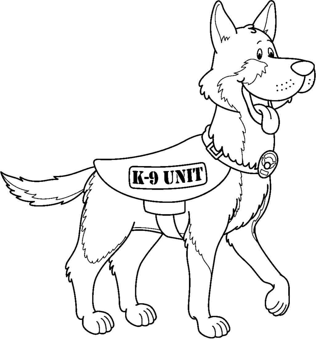 92 Top Coloring Pages Of Police Dogs Images & Pictures In HD