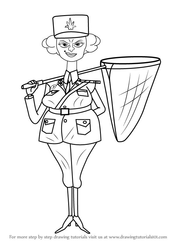 597x844 learn how to draw police officer from madagascar - Police Drawing