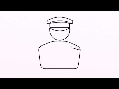 480x360 how to draw police officer easy drawing for kids step - Police Drawing