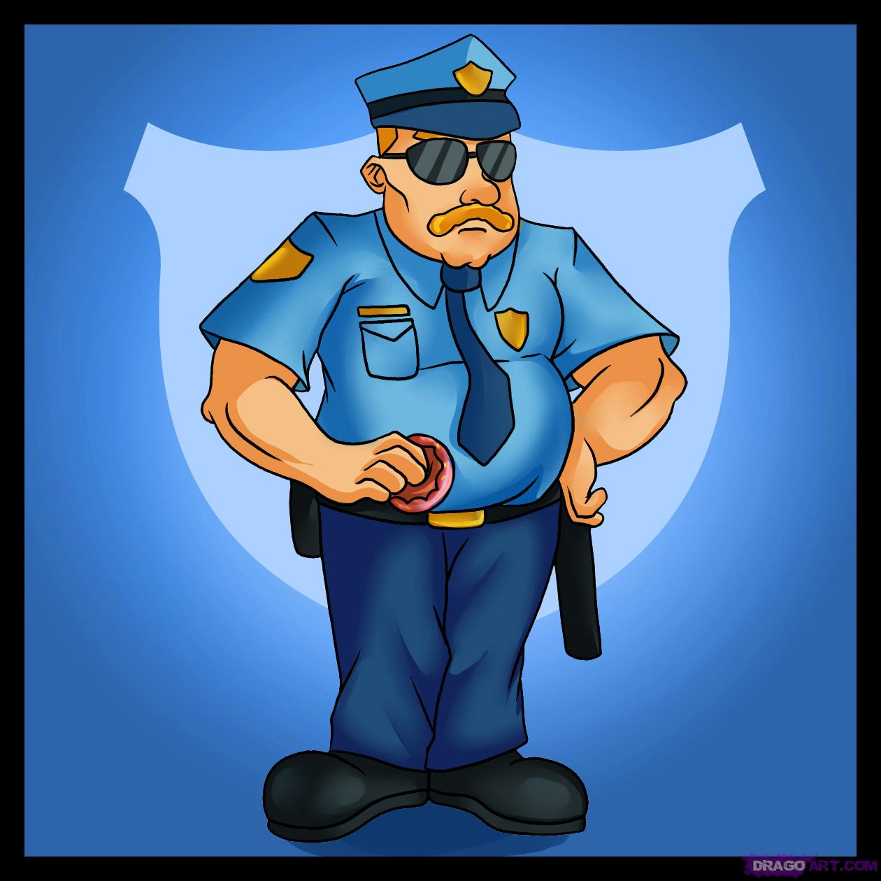 1260x1260 how to draw police, step - Police Officer Drawing