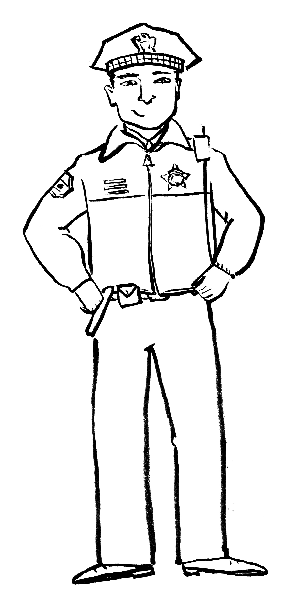 Police Officer Drawing at PaintingValley.com | Explore collection of