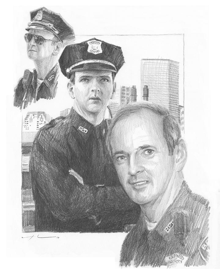 720x900 police officer retired pencil portrait drawing - Police Officer Drawing