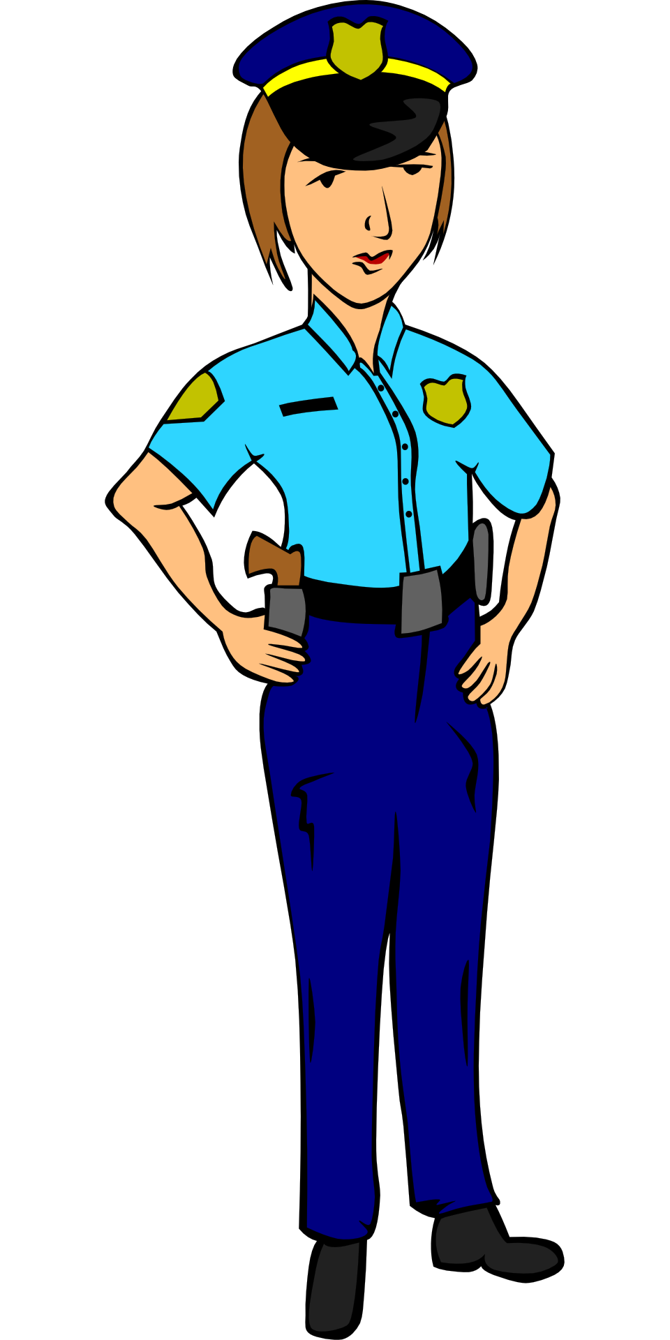 960x1920 police officer uniform woman drawing free image - Police Officer Drawing