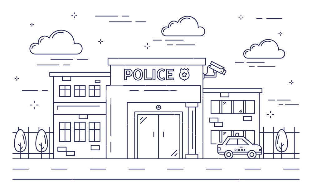 Police Station Drawing 28 