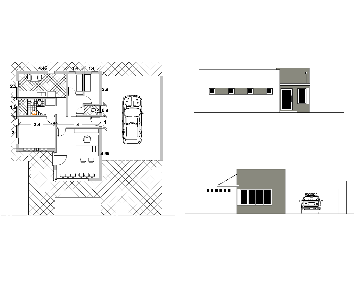 1388x1182 police station design dwg cad blocks free - Police Station Drawing