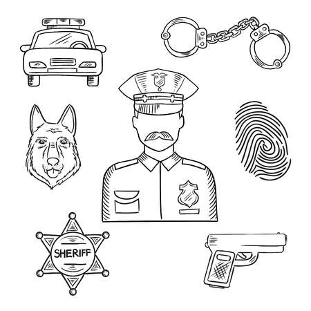 450x450 police officer badge clipart black and white great free clipart - Police Uniform Drawing