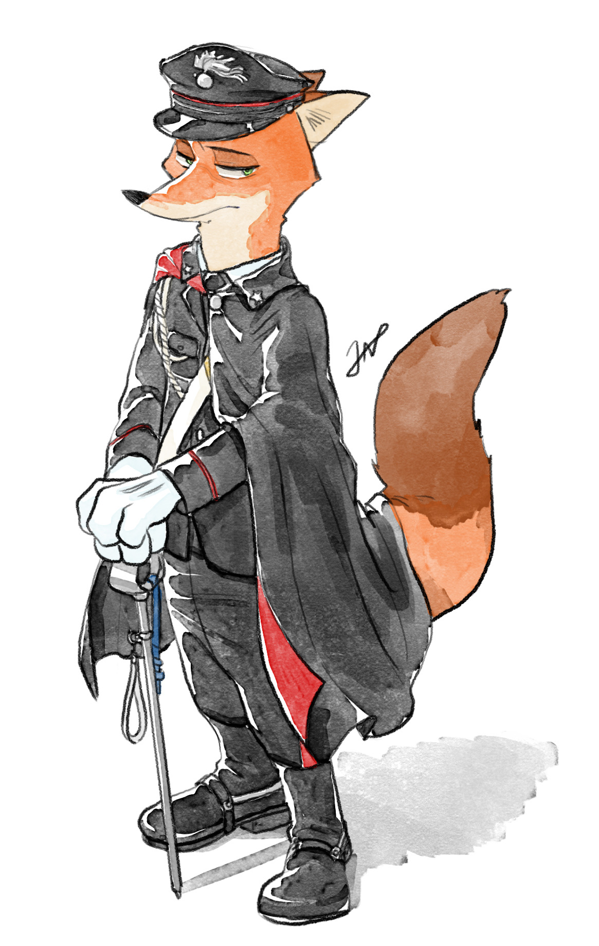 1165x1839 gonzol zootopia min drawing - Police Uniform Drawing