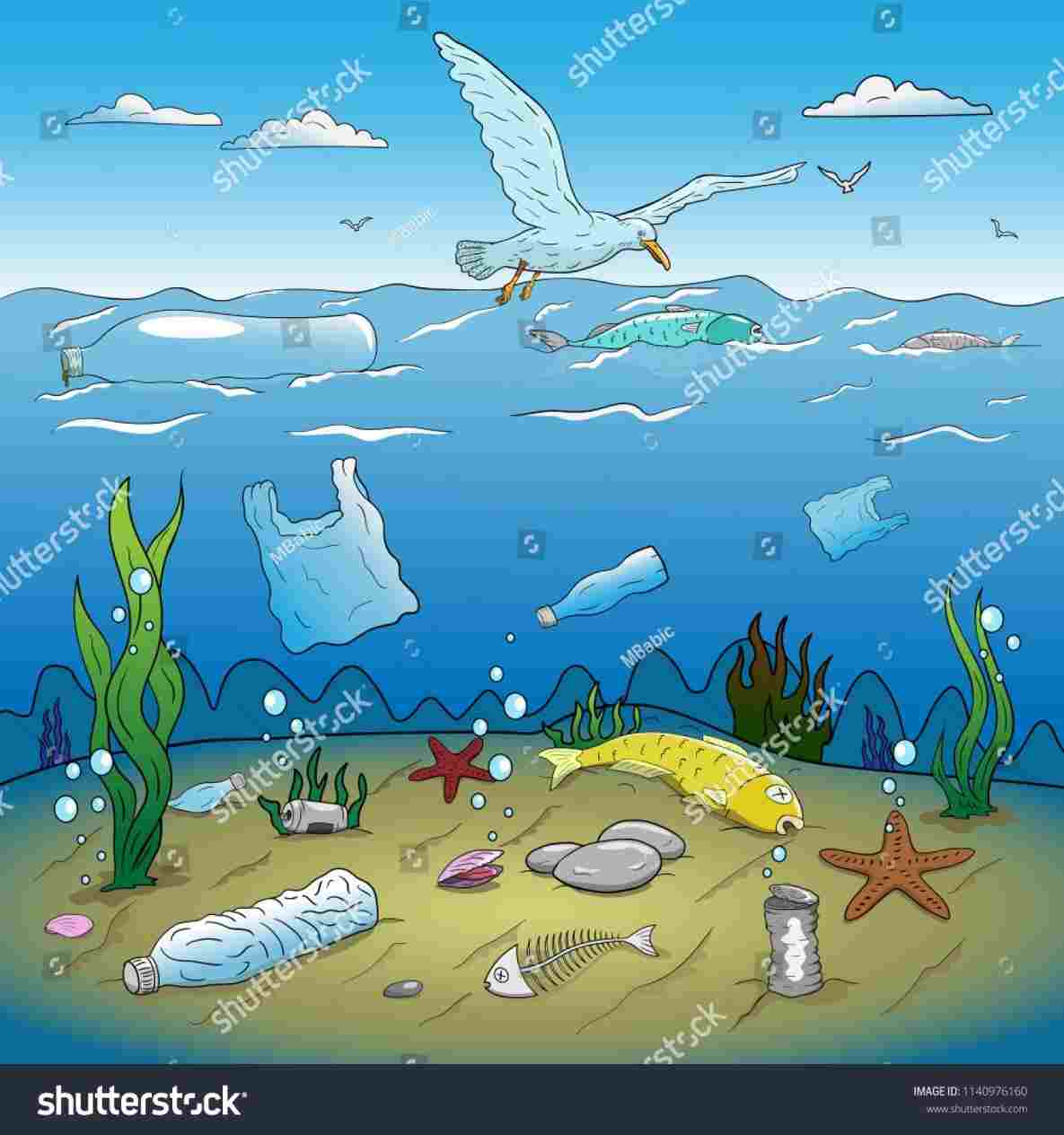 Simple Drawing Of Water Pollution