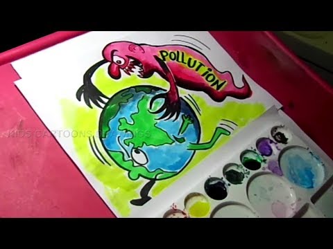 480x360 how to draw stop pollution poster drawing for kids bert lykin - Pollution Drawing