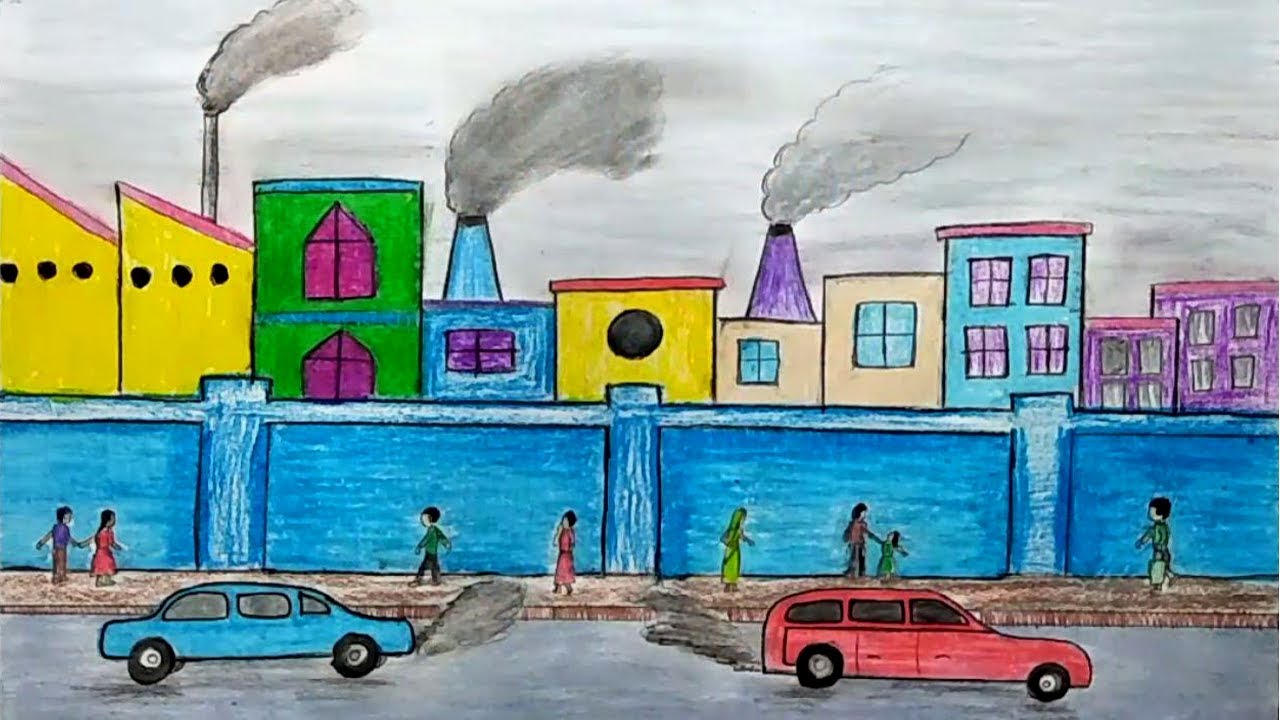 Pollution Drawing at PaintingValley.com | Explore collection of ...