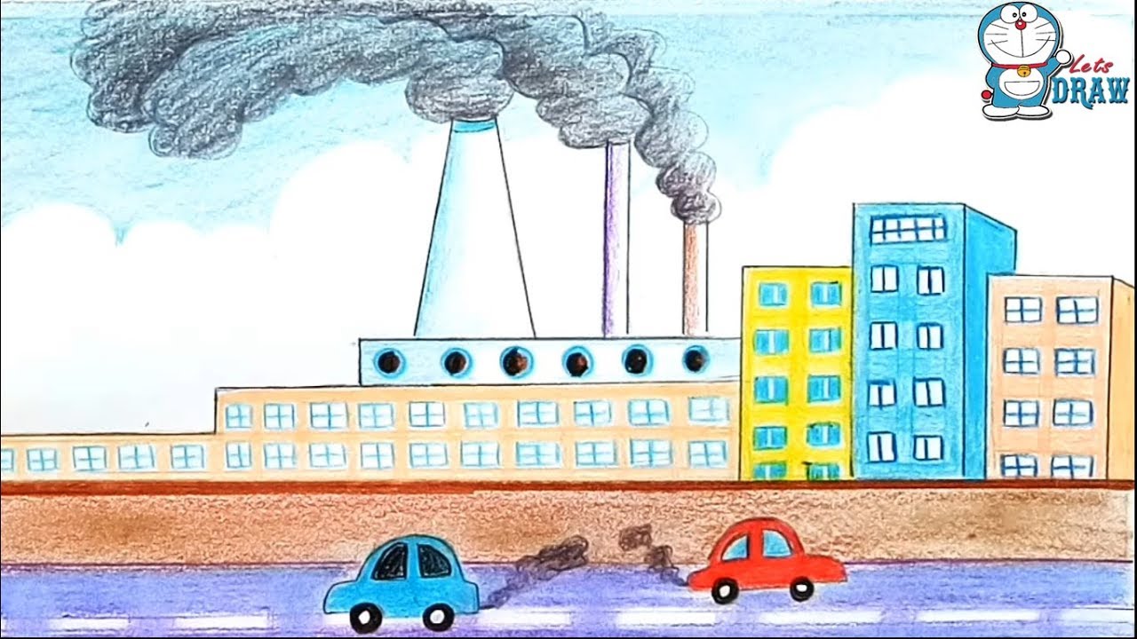 1280x720 how to draw environment pollution step - Pollution Drawing