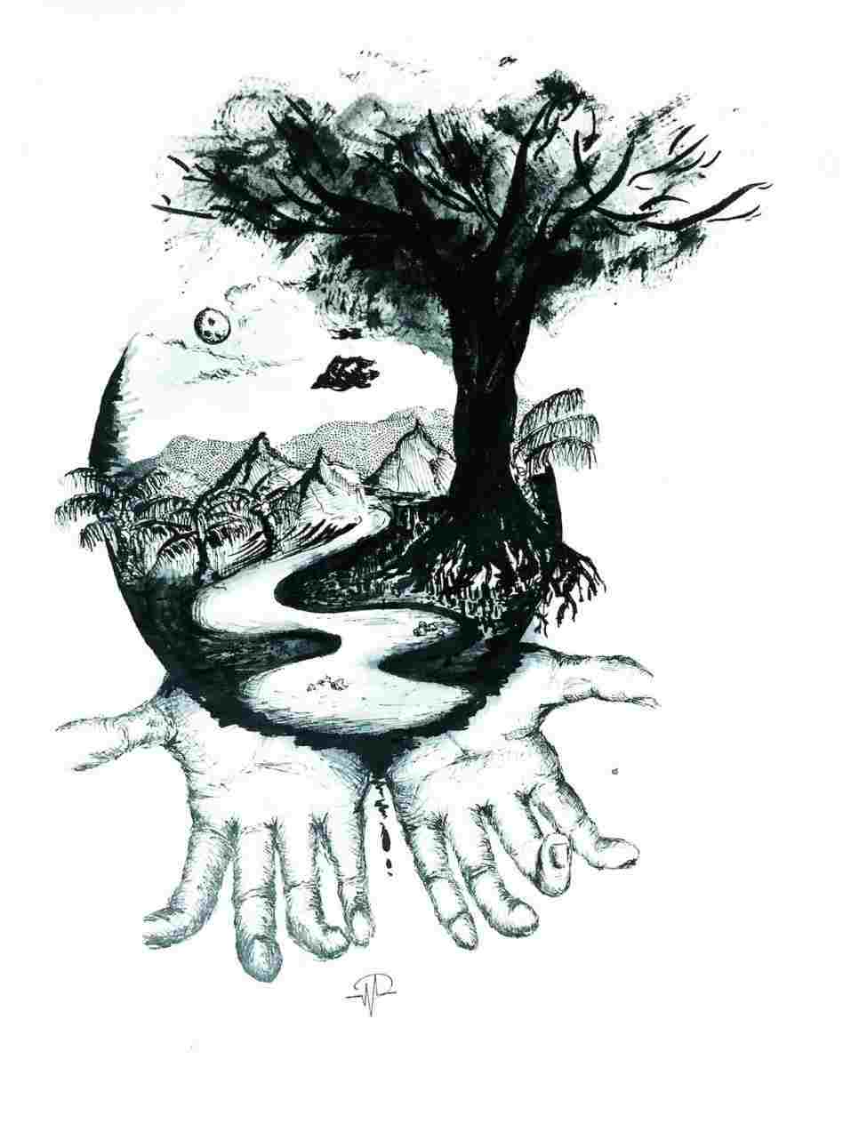 948x1264 u steemitrhsteemitcom plastic drawing about pollution drawing - Pollution Drawing