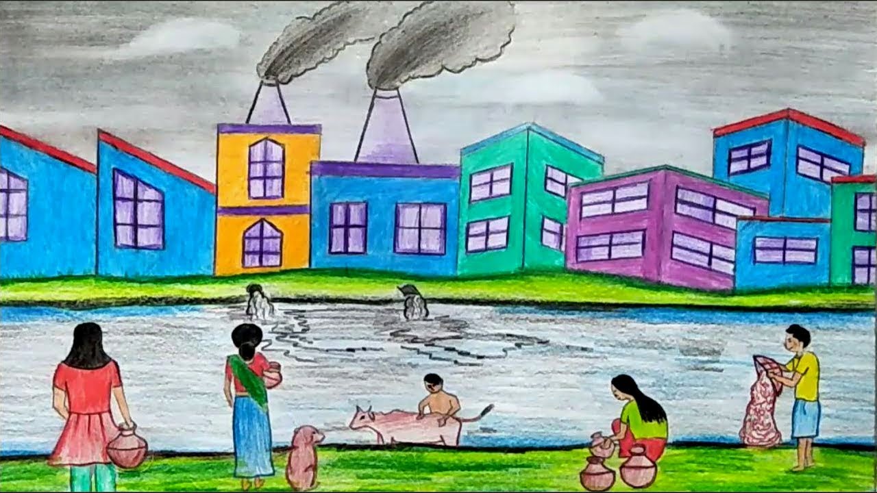 Pollution Drawing at Explore collection of