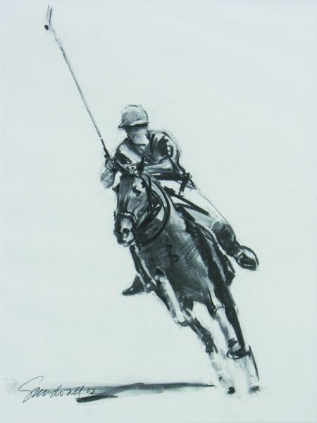 450x600 An Entry From American Gentility Sport Polo Horse, Horse - Polo Drawinging