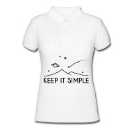 190x190 Drawing Keep It Simple Women's Polo Shirt Spreadshirt - Polo Shirt Drawing