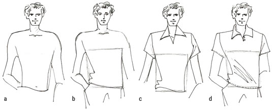 535x217 How To Draw Polo Shirts For Fashion - Polo Shirt Drawing