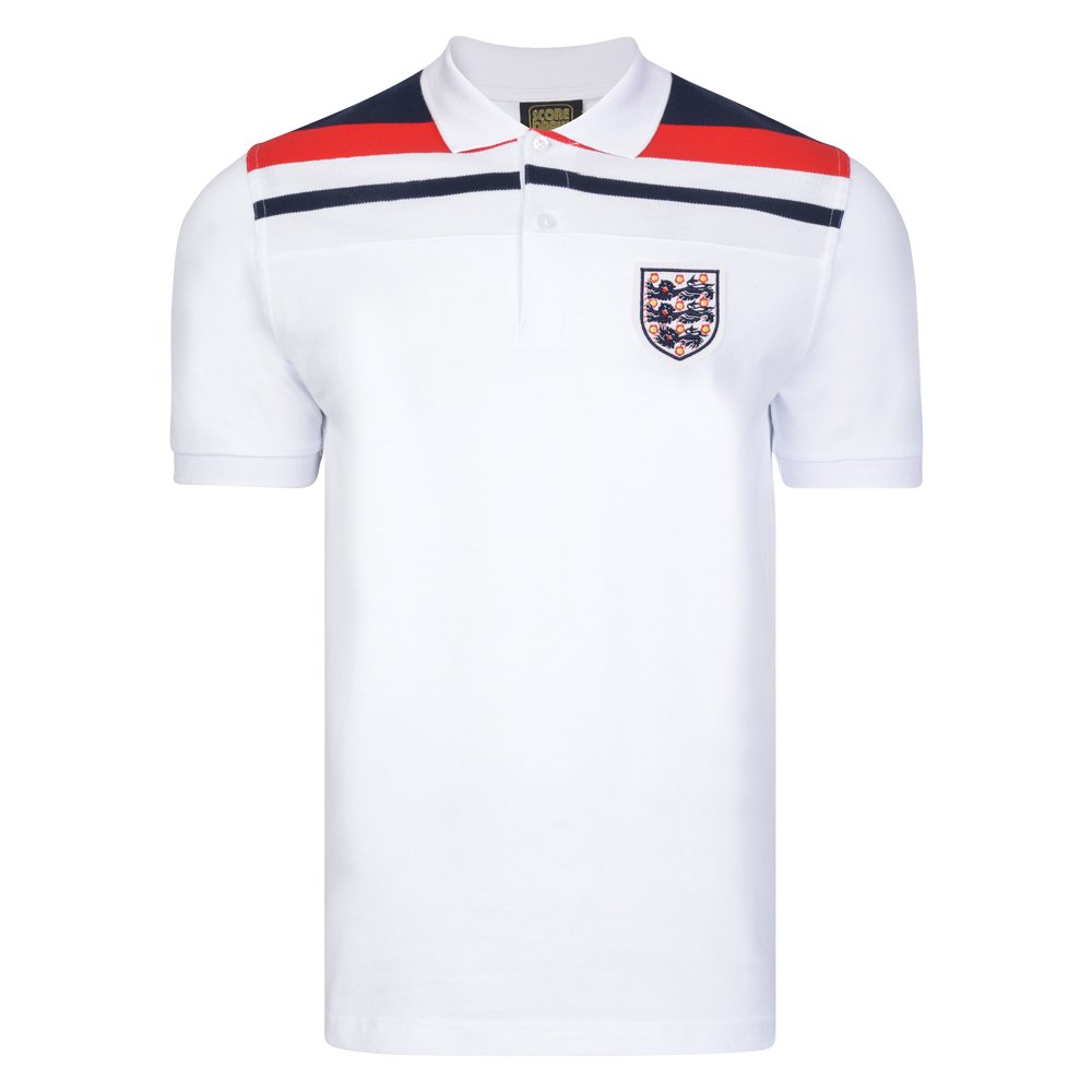 1000x1000 Official Retro England Empire White Polo Shirt - Polo Shirt Drawing