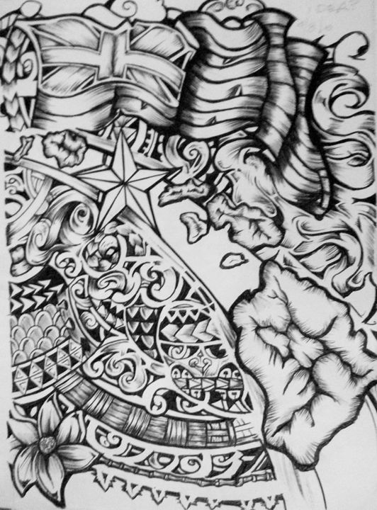 532x720 polynesian flow - Polynesian Drawings
