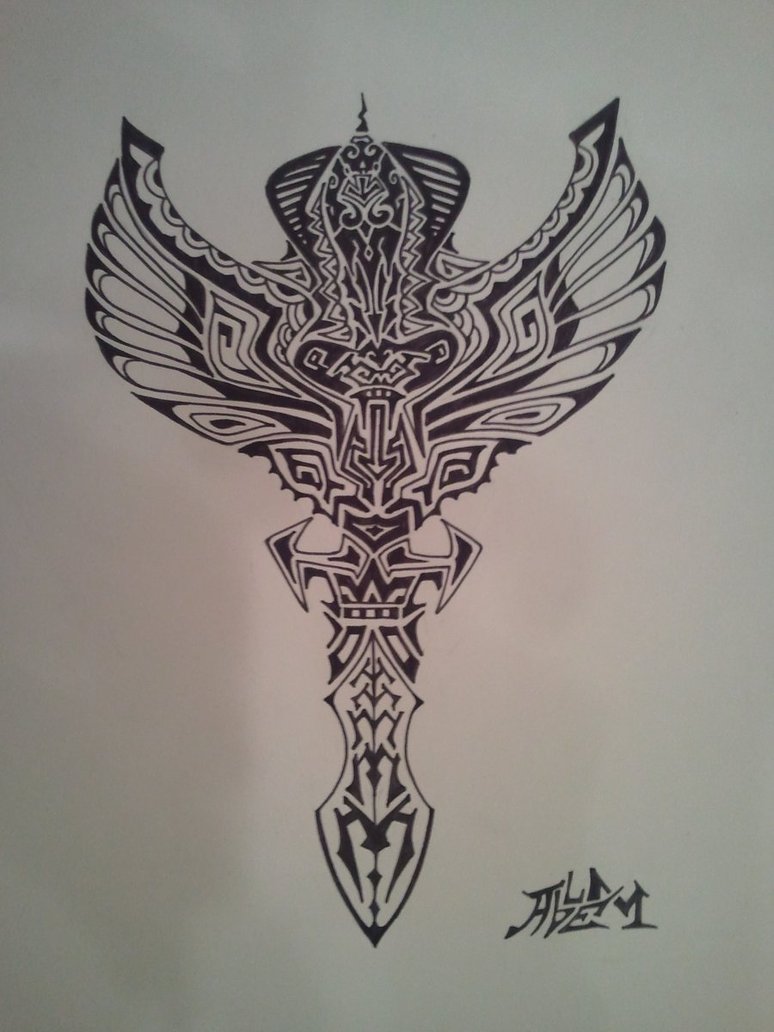 774x1032 Polynesian Eagle Tattoo Designs - Polynesian Drawings